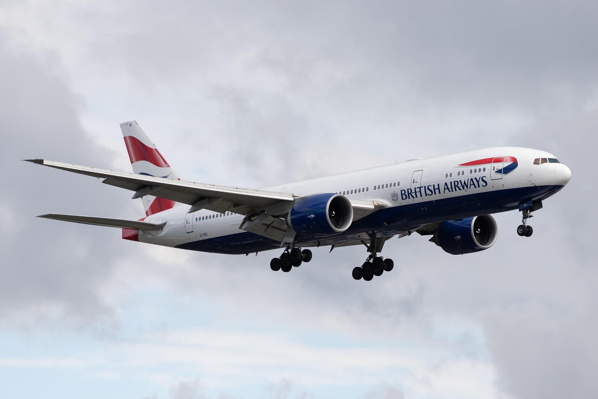 London Heathrow Airport: British Airways (BA / BAW) |  Boeing 777-236(ER) B772 | G-VIIG | MSN 27489