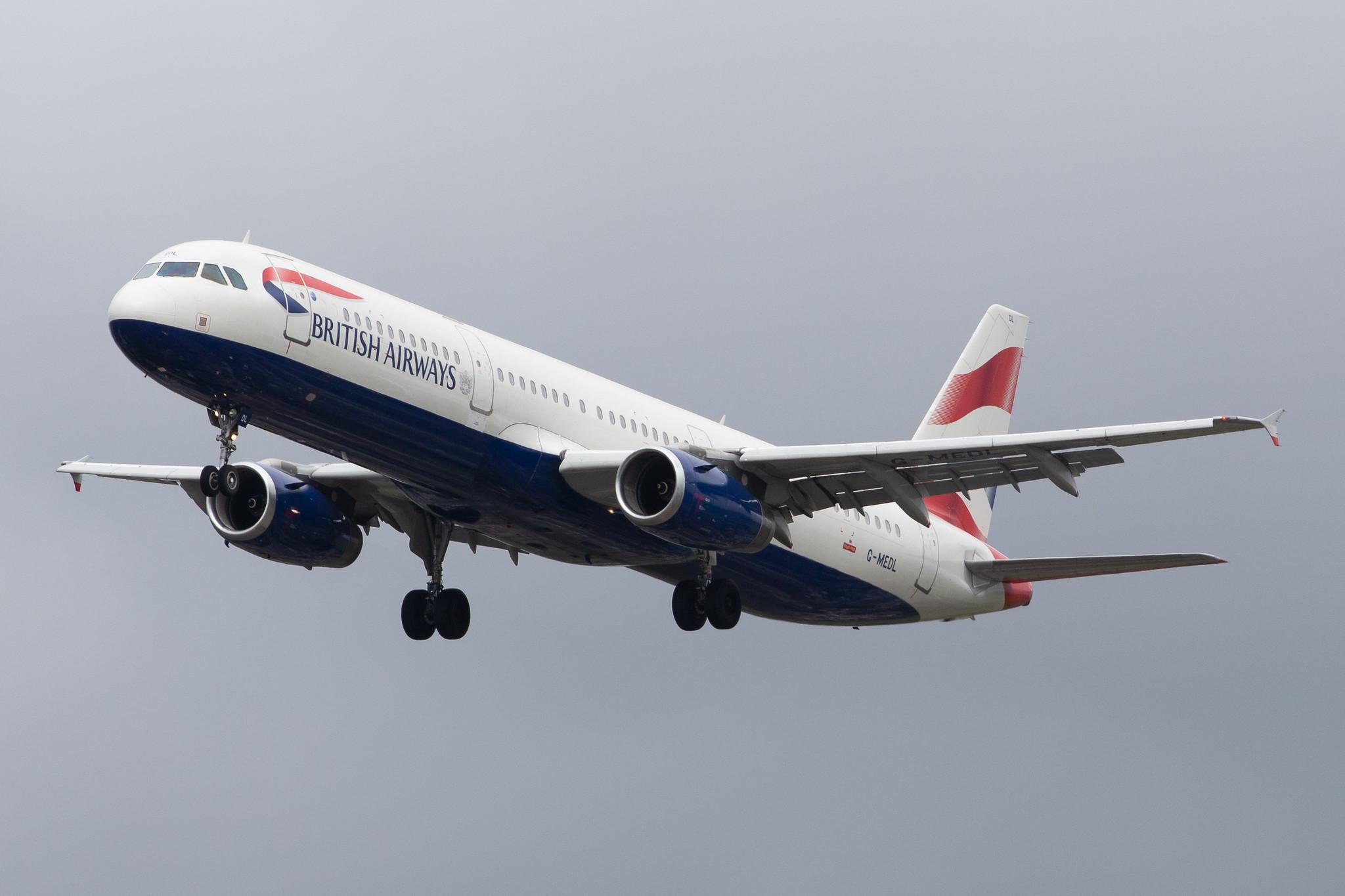 London Heathrow Airport: British Airways (BA / BAW) |  Airbus A321-231 A321 | G-MEDL | MSN 2653