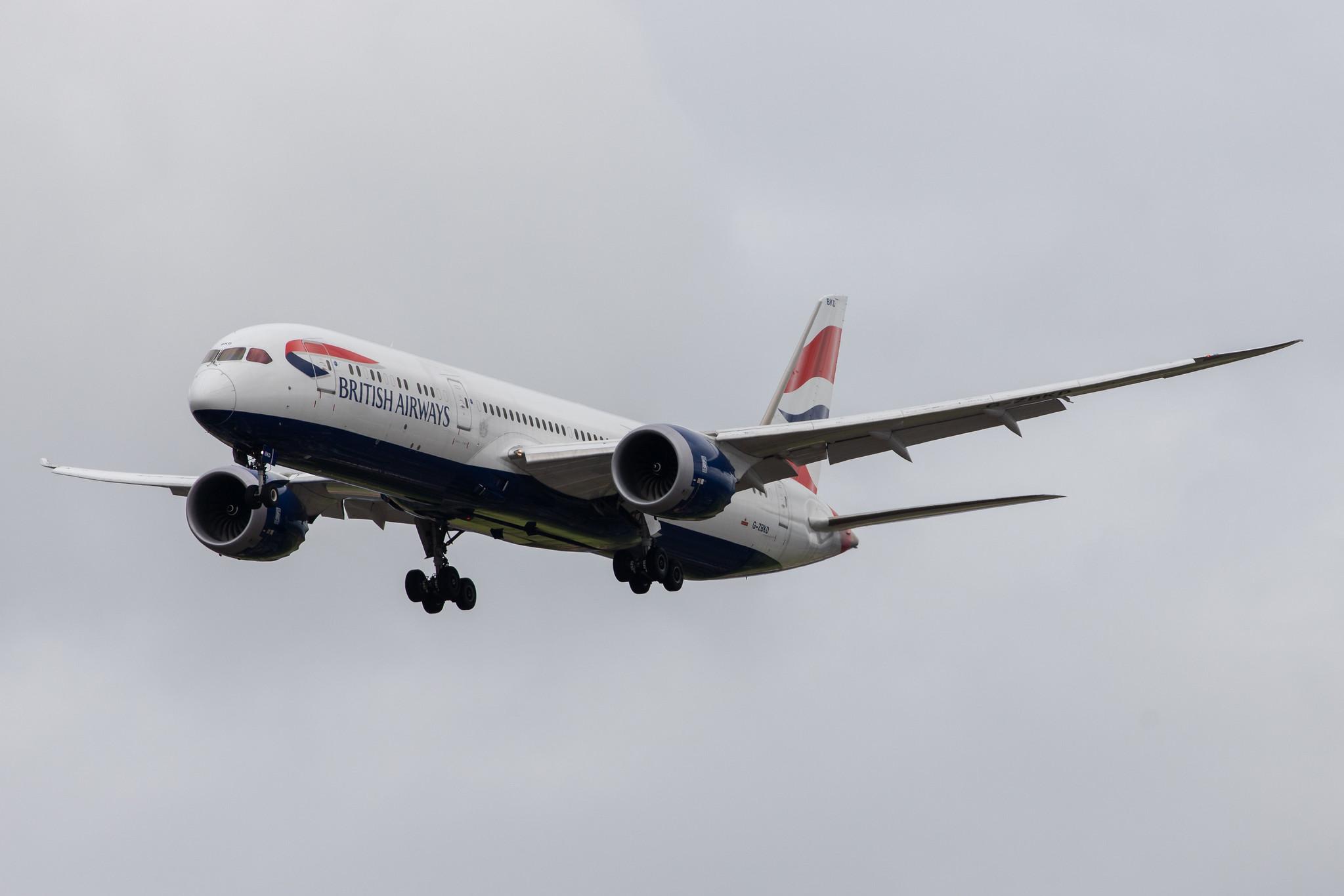 London Heathrow Airport: British Airways (BA / BAW) |  Boeing 787-9 Dreamliner B789 | G-ZBKD | MSN 38618