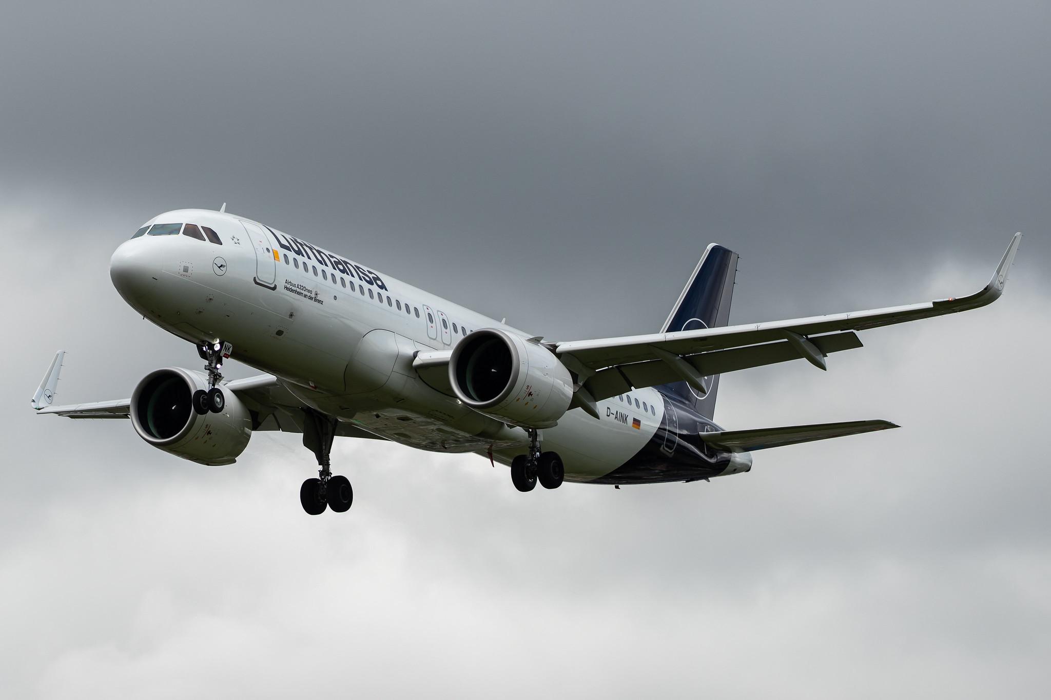 London Heathrow Airport: Lufthansa (LH / DLH) |  Airbus A320-271N A20N | D-AINK | MSN 8249