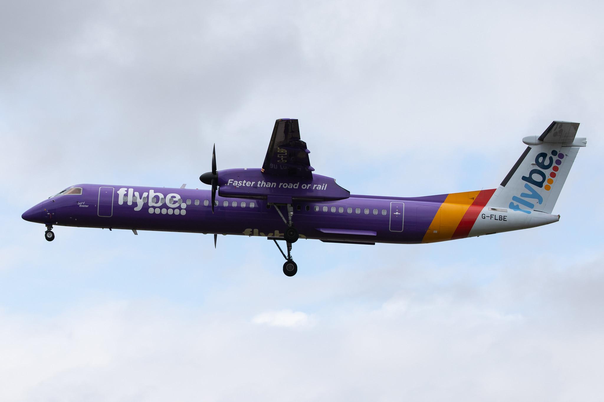 London Heathrow Airport: Flybe (BE / BEE) |  De Havilland Canada Dash 8-400 DH8D | G-FLBE | MSN 4261