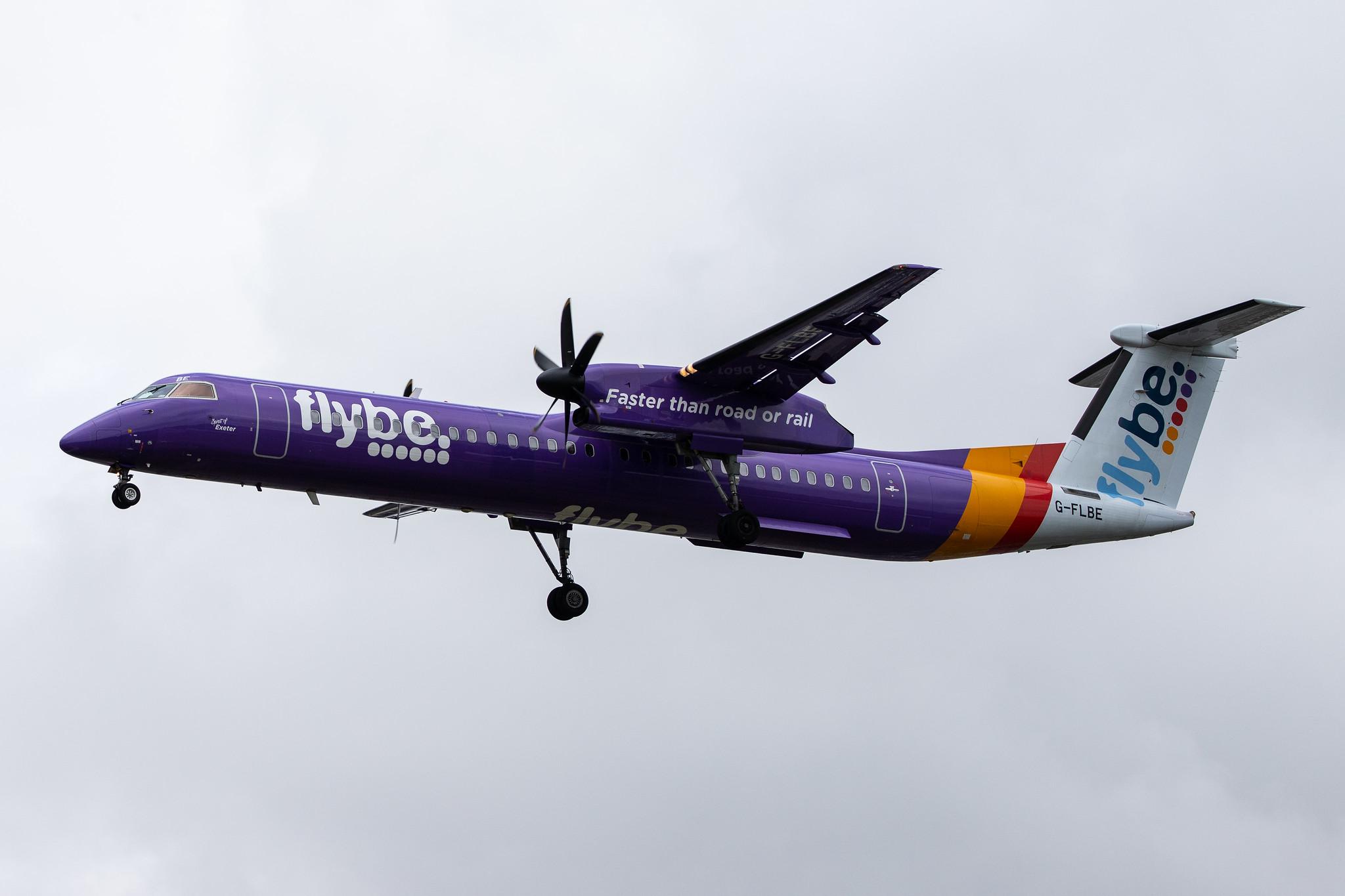 London Heathrow Airport: Flybe (BE / BEE) |  De Havilland Canada Dash 8-400 DH8D | G-FLBE | MSN 4261