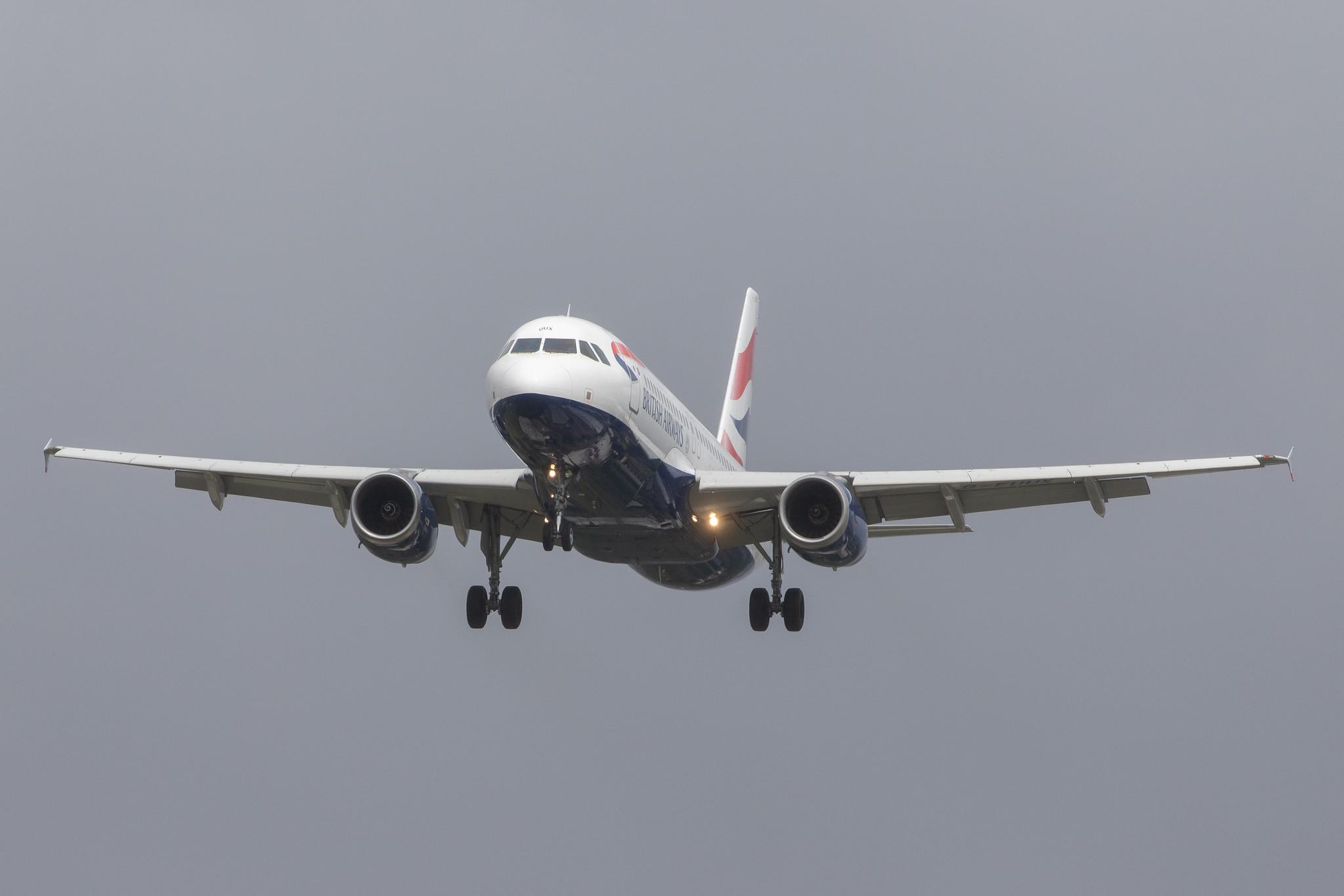 London Heathrow Airport: British Airways (BA / BAW) |  Airbus A320-232 A320 | G-EUUX | MSN 3550