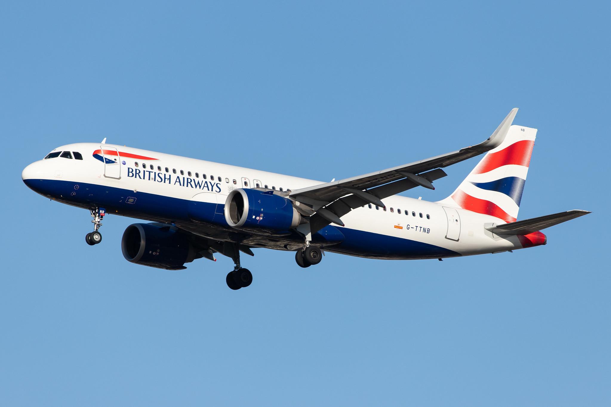 London Heathrow Airport: British Airways (BA / BAW) |  Airbus A320-251N A20N | G-TTNB | MSN 8139