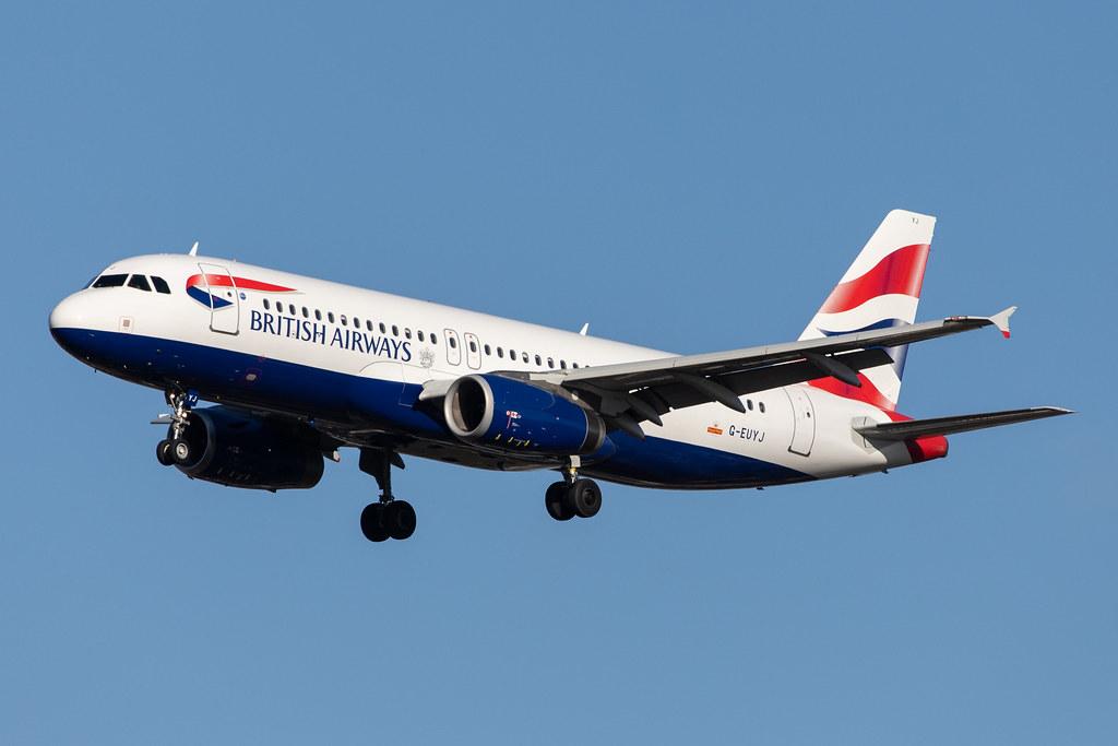 London Heathrow Airport: British Airways (BA / BAW) |  Airbus A320-232 A320 | G-EUYJ | MSN 4464