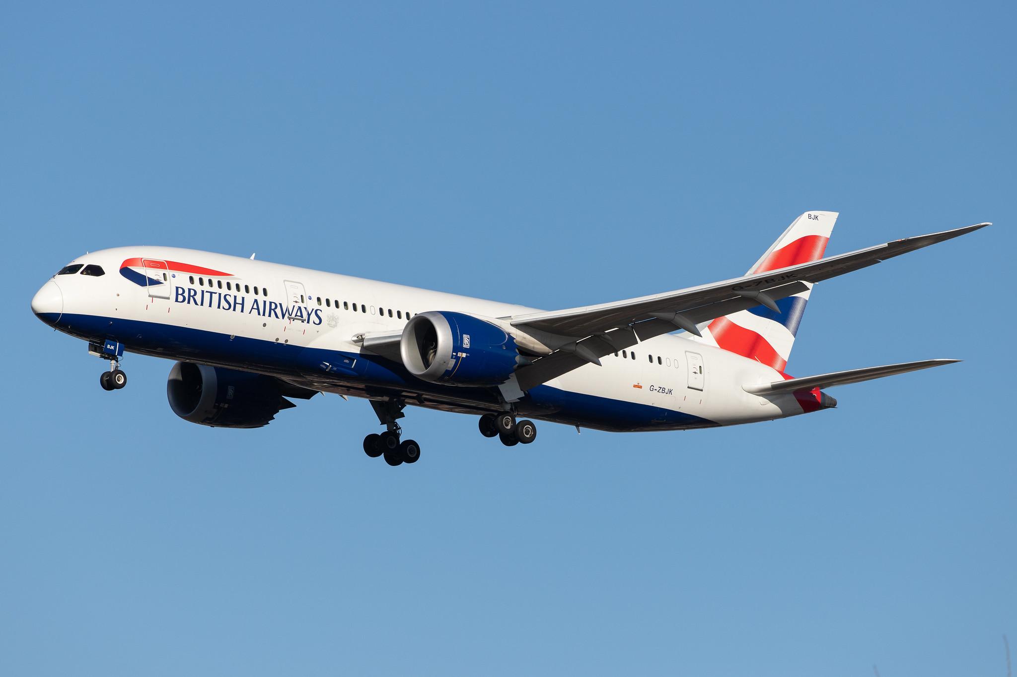 London Heathrow Airport: British Airways (BA / BAW) |  Boeing 787-8 Dreamliner B788 | G-ZBJK | MSN 60630