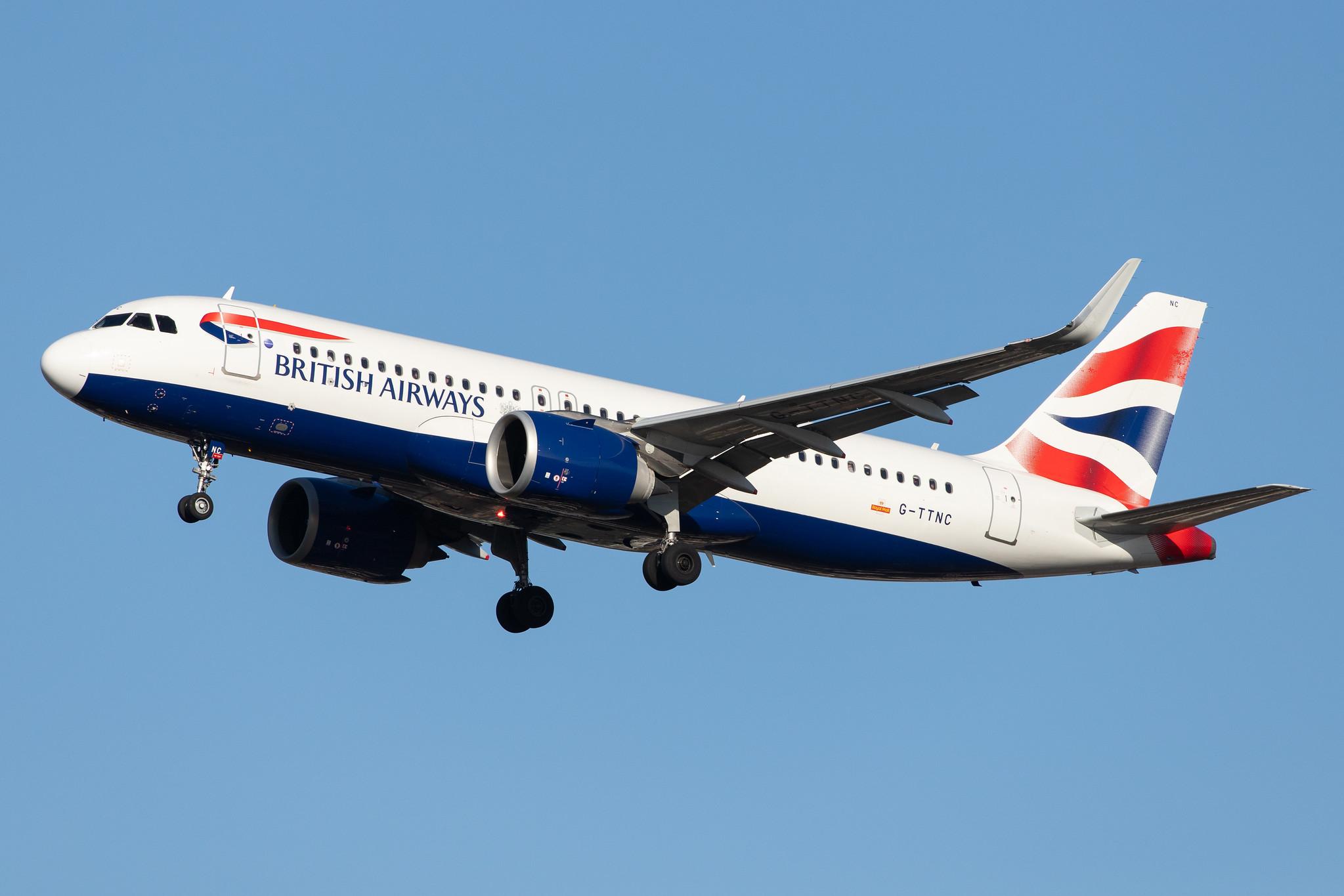 London Heathrow Airport: British Airways (BA / BAW) |  Airbus A320-251N A20N | G-TTNC | MSN 8173