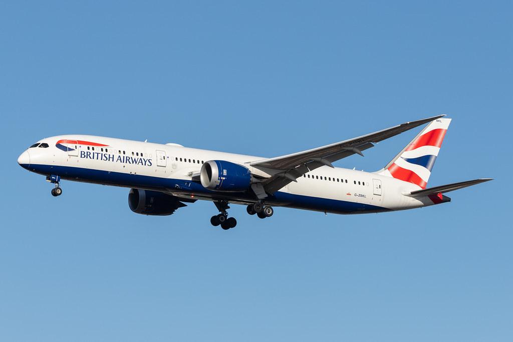 London Heathrow Airport: British Airways (BA / BAW) |  Boeing 787-9 Dreamliner B789 | G-ZBKL | MSN 38628
