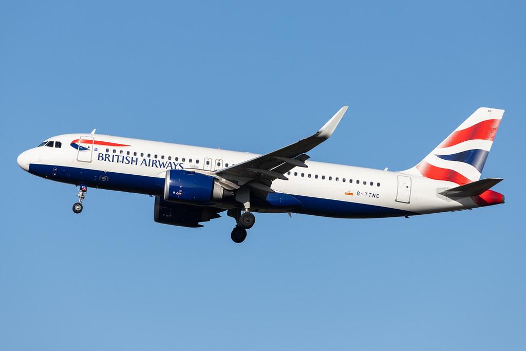 London Heathrow Airport: British Airways (BA / BAW) |  Airbus A320-251N A20N | G-TTNC | MSN 8173