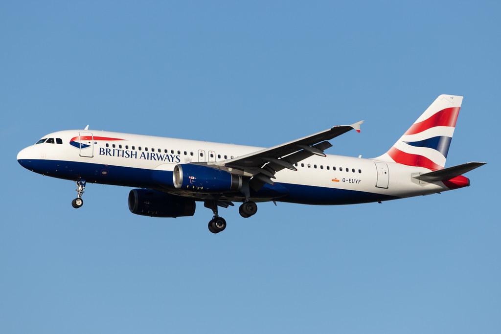 London Heathrow Airport: British Airways (BA / BAW) |  Airbus A320-232 A320 | G-EUYF | MSN 4185