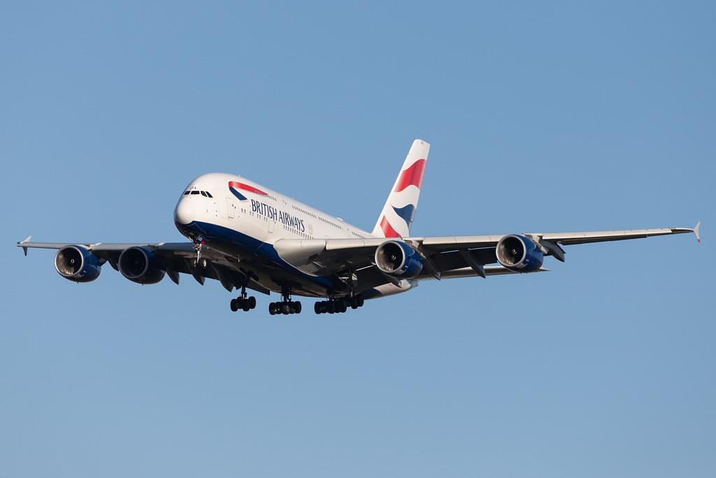 London Heathrow Airport: British Airways (BA / BAW) |  Airbus A380-841 A388 | G-XLEA | MSN 095