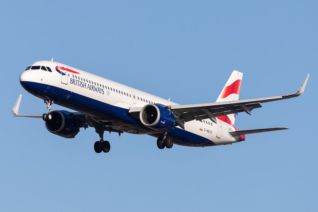 London Heathrow Airport: British Airways (BA / BAW) |  Airbus A321-251NX A21N | G-NEOX | MSN 9162