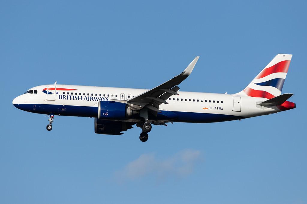 London Heathrow Airport: British Airways (BA / BAW) |  Airbus A320-251N A20N | G-TTNA | MSN 8108