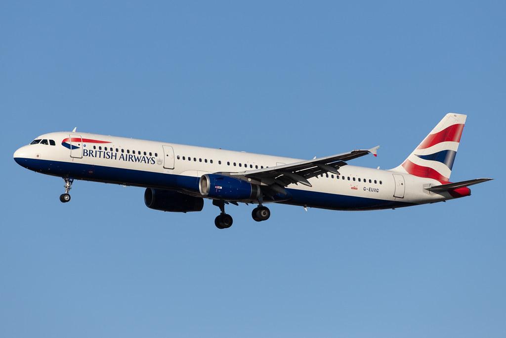London Heathrow Airport: British Airways (BA / BAW) |  Airbus A321-231 A321 | G-EUXG | MSN 2351