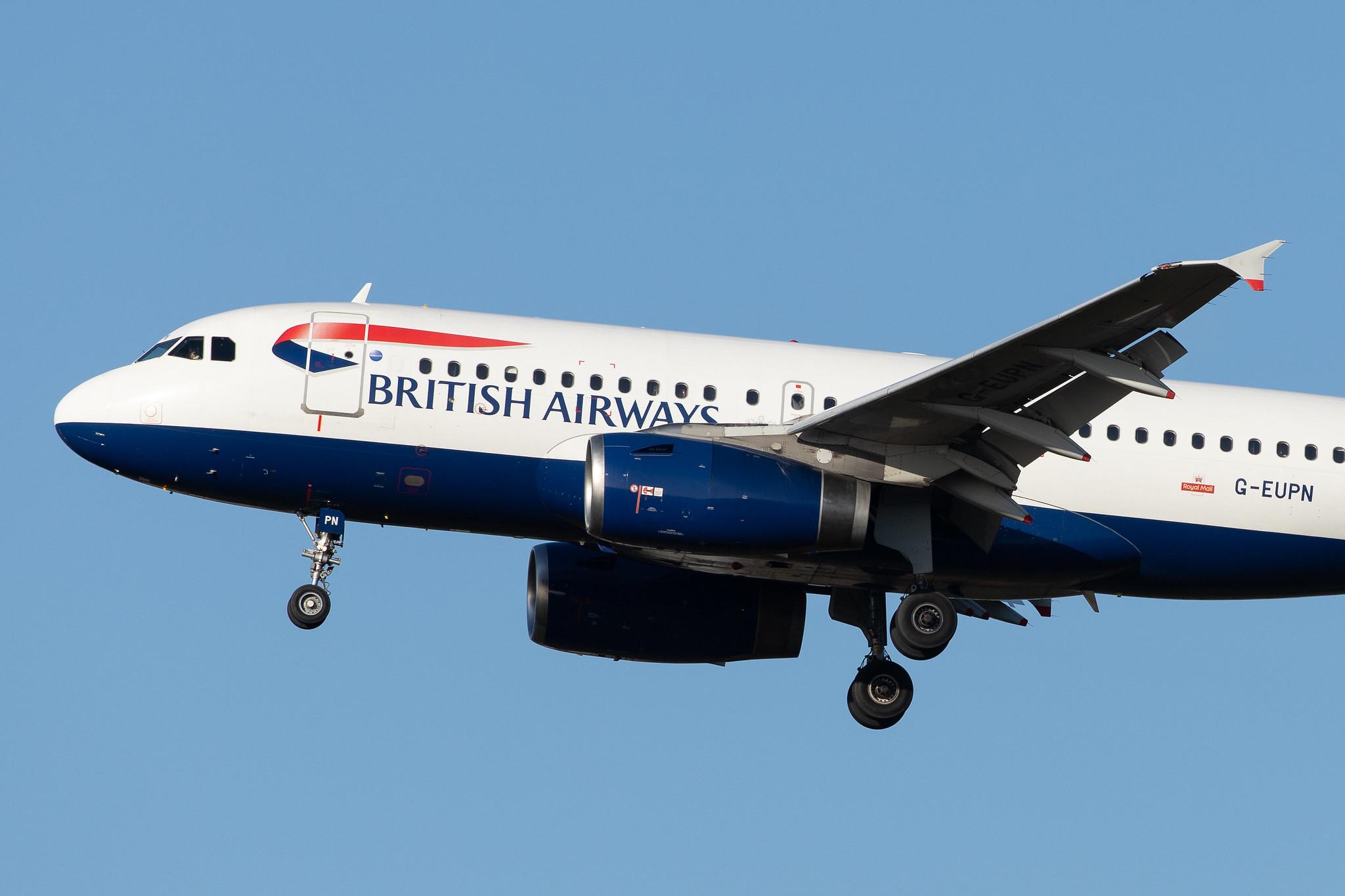London Heathrow Airport: British Airways (BA / BAW) |  Airbus A319-131 A319 | G-EUPN | MSN 1261