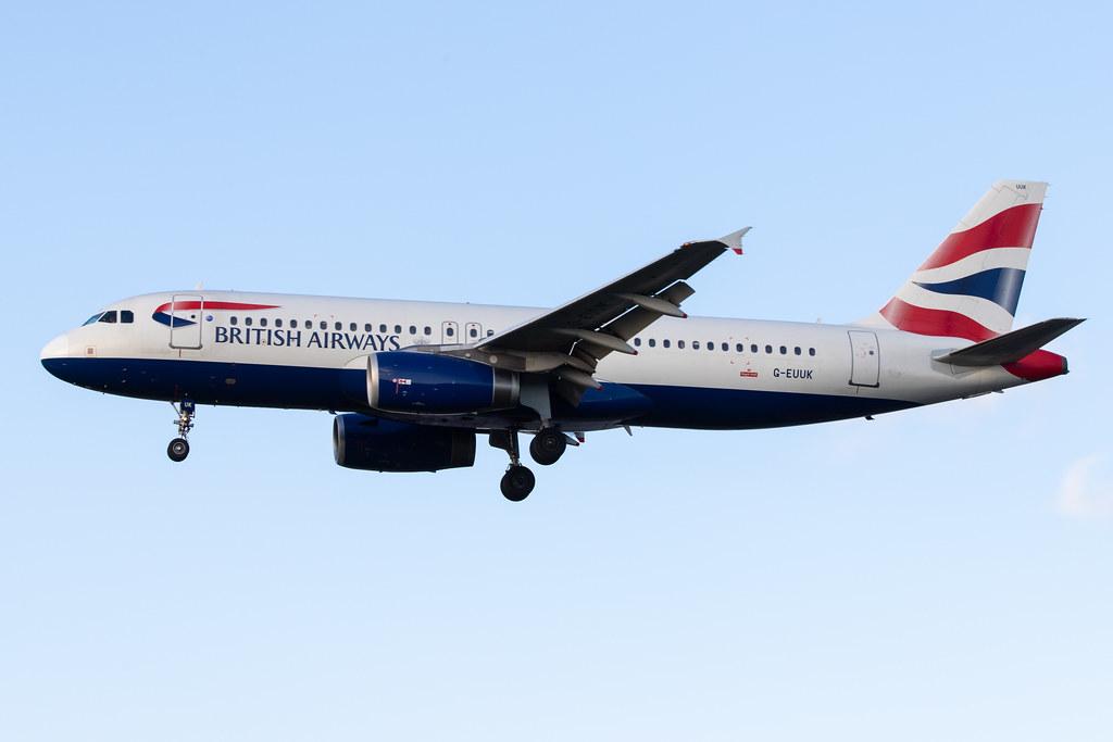 London Heathrow Airport: British Airways (BA / BAW) |  Airbus A320-232 A320 | G-EUUK | MSN 1899
