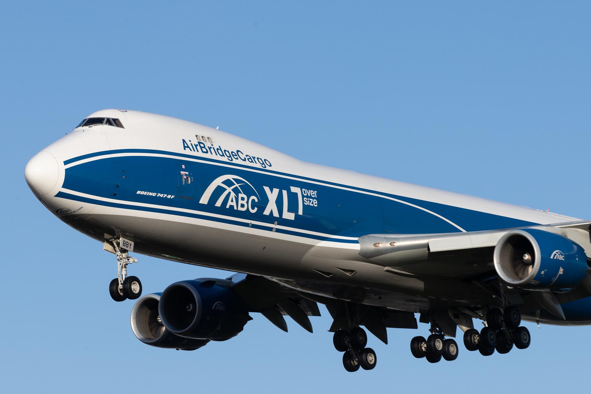 London Heathrow Airport: AirBridgeCargo (RU / ABW) | Operator: AirBridgeCargo Airlines |  Boeing 747-83QF B748 | VP-BBY | MSN 63781