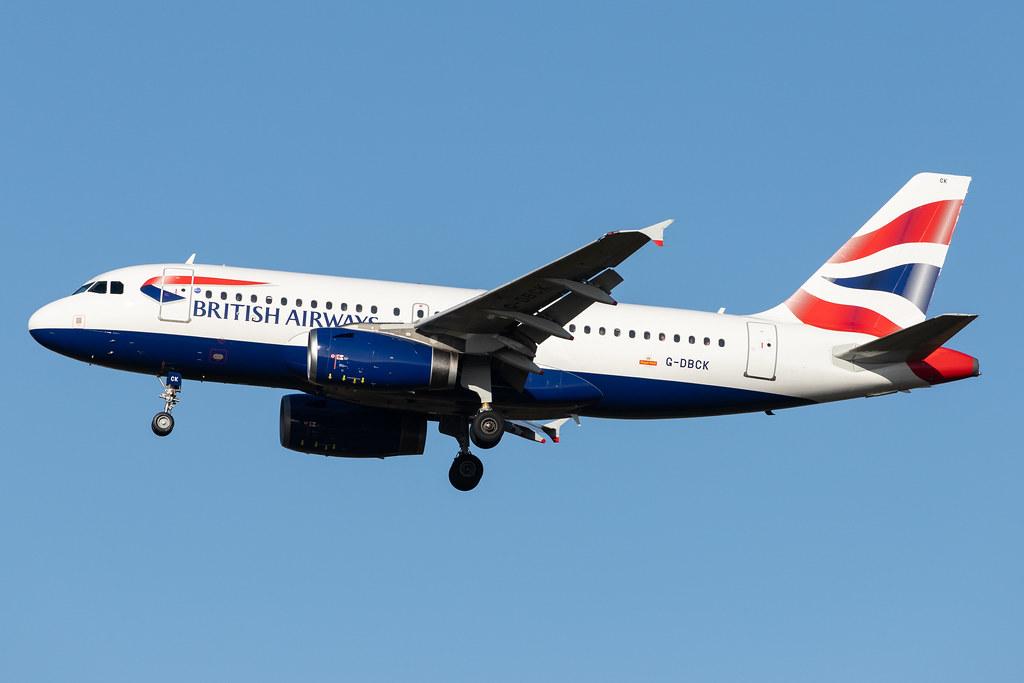 London Heathrow Airport: British Airways (BA / BAW) |  Airbus A319-131 A319 | G-DBCK | MSN 3049