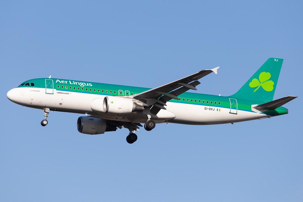 London Heathrow Airport: Aer Lingus (EI / EIN) |  Airbus A320-214 A320 | EI-DVJ | MSN 3857