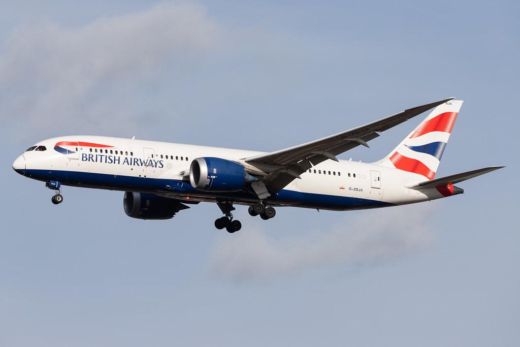 London Heathrow Airport: British Airways (BA / BAW) |  Boeing 787-8 Dreamliner B788 | G-ZBJA | MSN 38609