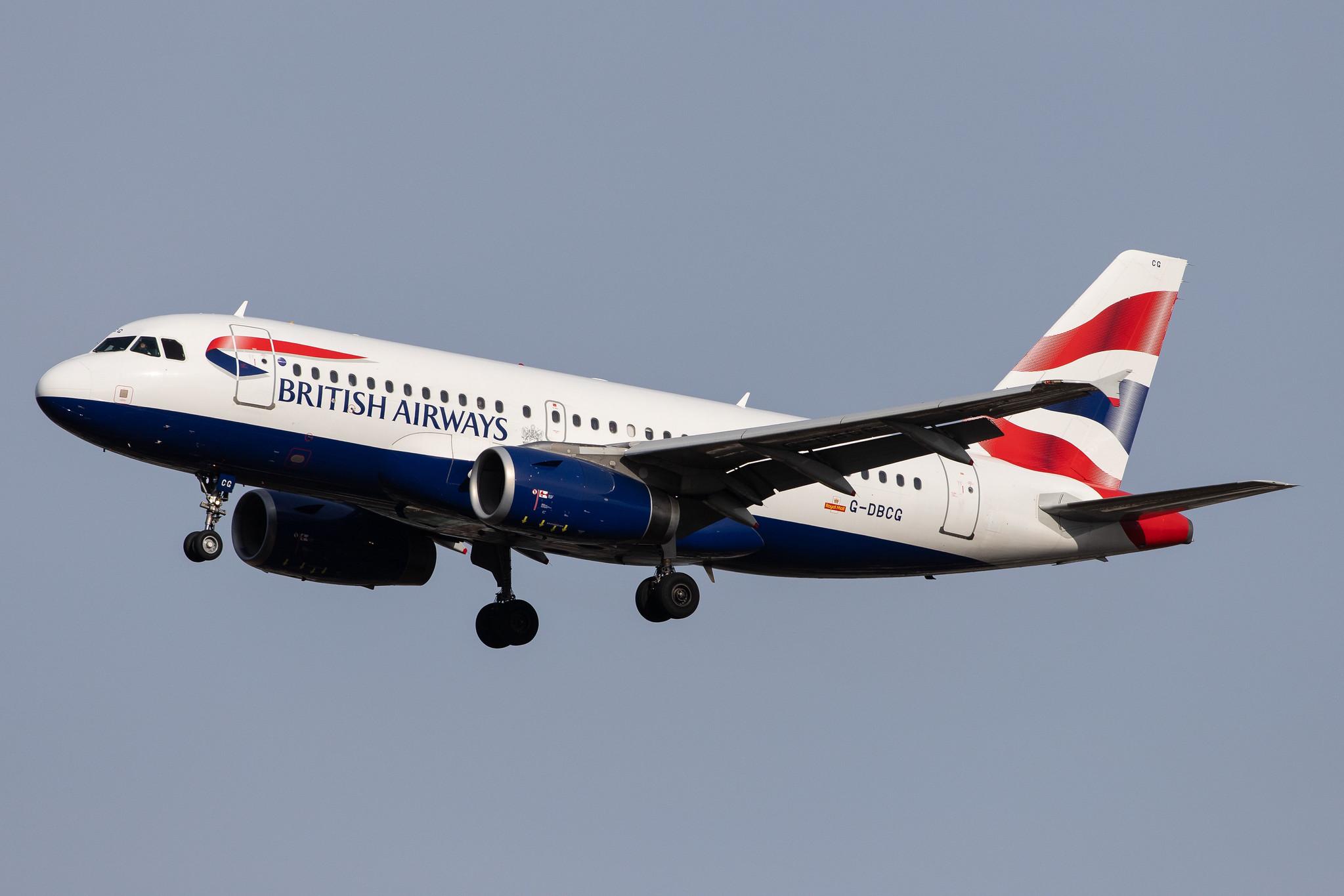 London Heathrow Airport: British Airways (BA / BAW) |  Airbus A319-131 A319 | G-DBCG | MSN 2694
