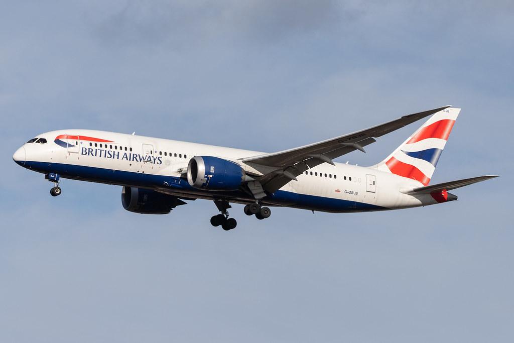 London Heathrow Airport: British Airways (BA / BAW) |  Boeing 787-8 Dreamliner B788 | G-ZBJB | MSN 38610