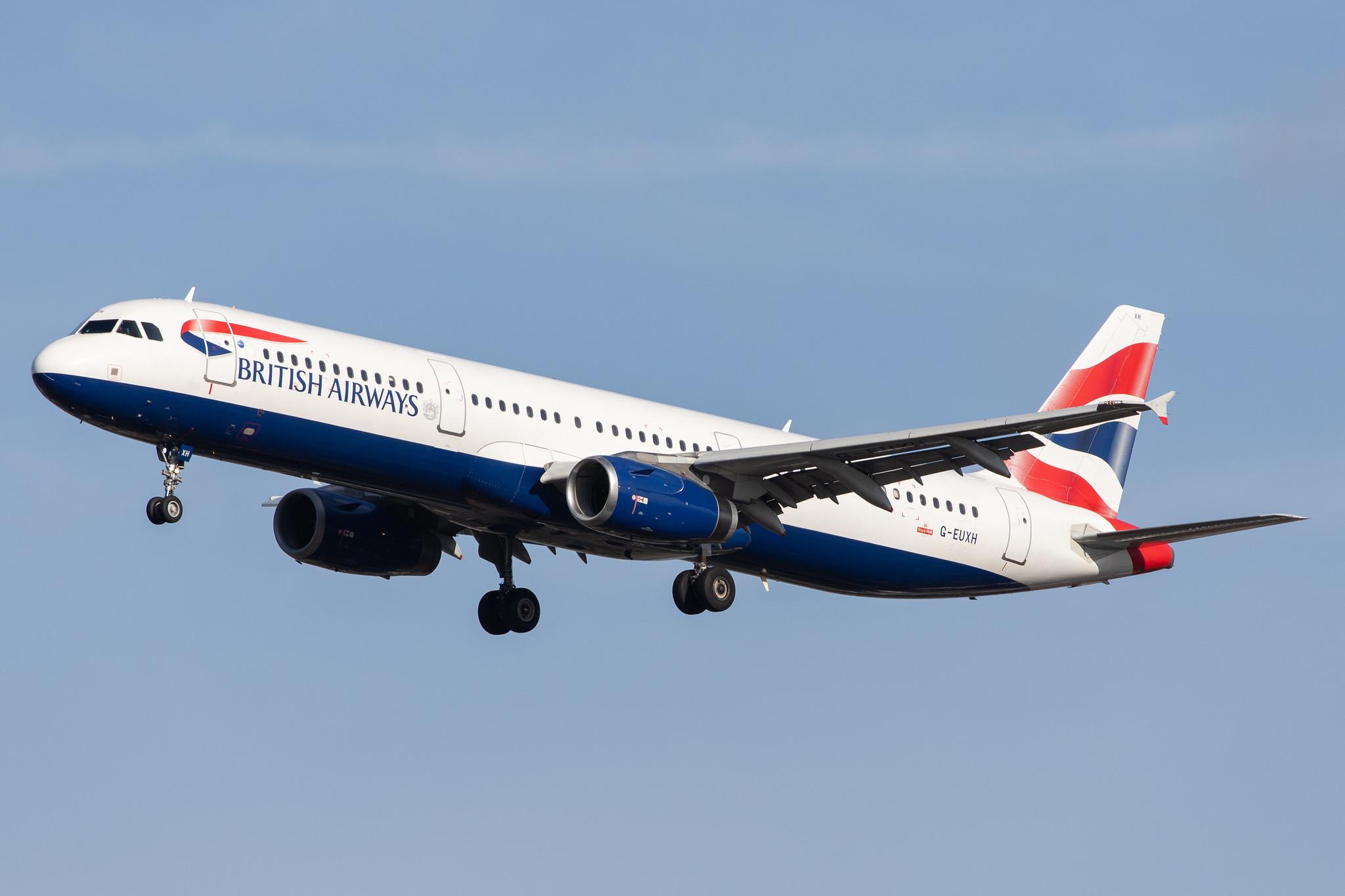 London Heathrow Airport: British Airways (BA / BAW) |  Airbus A321-231 A321 | G-EUXH | MSN 2363