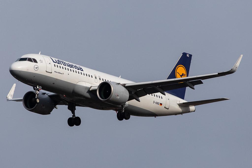 London Heathrow Airport: Lufthansa (LH / DLH) |  Airbus A320-271N A20N | D-AIND | MSN 7078