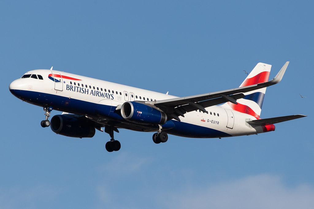 London Heathrow Airport: British Airways (BA / BAW) |  Airbus A320-232 A320 | G-EUYR | MSN 5856