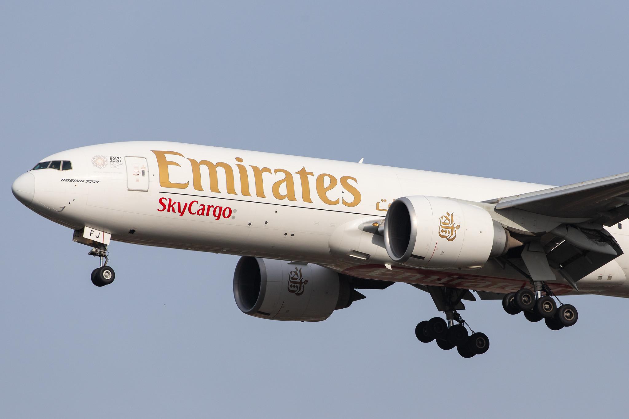 London Heathrow Airport: Emirates SkyCargo (EK / UAE) | Operator: Emirates |  Boeing 777-F1H B77L | A6-EFJ | MSN 35610