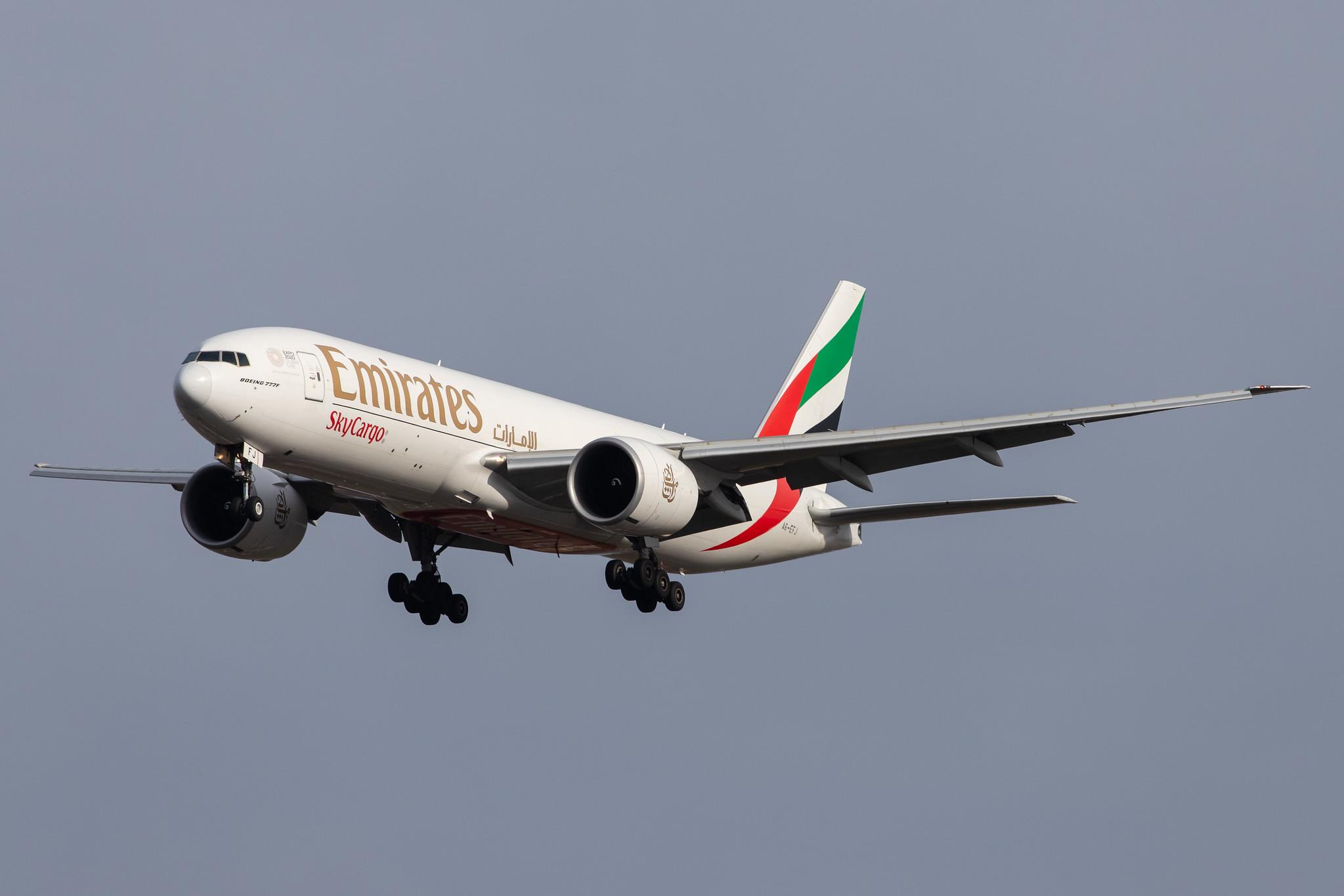 London Heathrow Airport: Emirates SkyCargo (EK / UAE) | Operator: Emirates |  Boeing 777-F1H B77L | A6-EFJ | MSN 35610