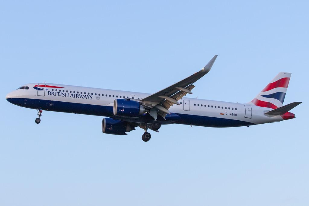 London Heathrow Airport: British Airways (BA / BAW) |  Airbus A321-251NX A21N | G-NEOU | MSN 8804