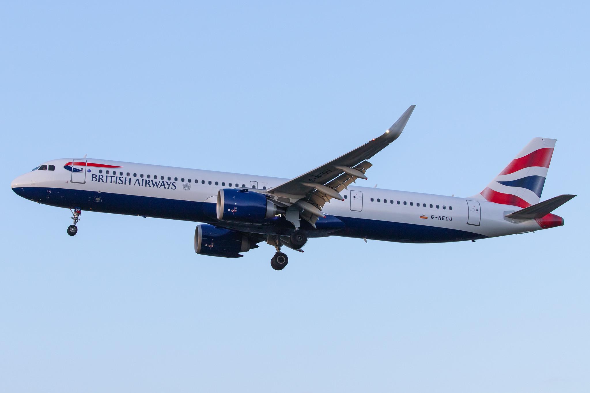 London Heathrow Airport: British Airways (BA / BAW) |  Airbus A321-251NX A21N | G-NEOU | MSN 8804