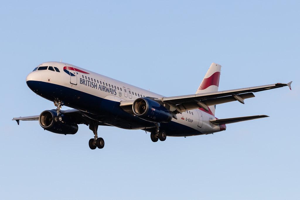 London Heathrow Airport: British Airways (BA / BAW) |  Airbus A320-232 A320 | G-EUUP | MSN 2038
