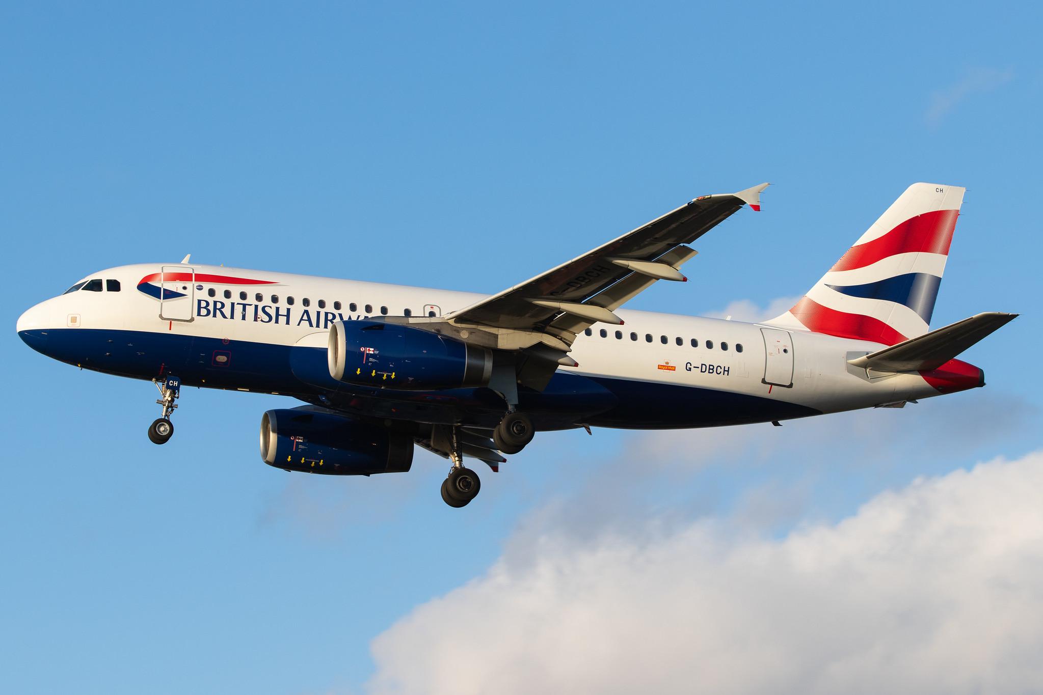 London Heathrow Airport: British Airways (BA / BAW) |  Airbus A319-131 A319 | G-DBCH | MSN 2697