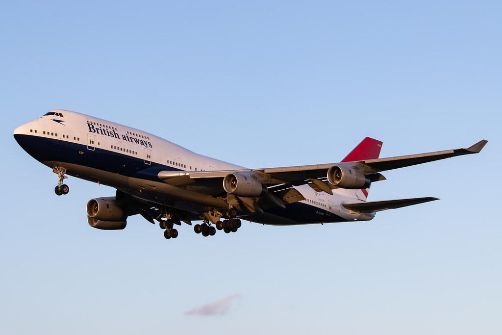 London Heathrow Airport: British Airways (BA / BAW) |  Livery: Negus Retro Livery |  Boeing 747-436 B744 | G-CIVB | MSN 25811