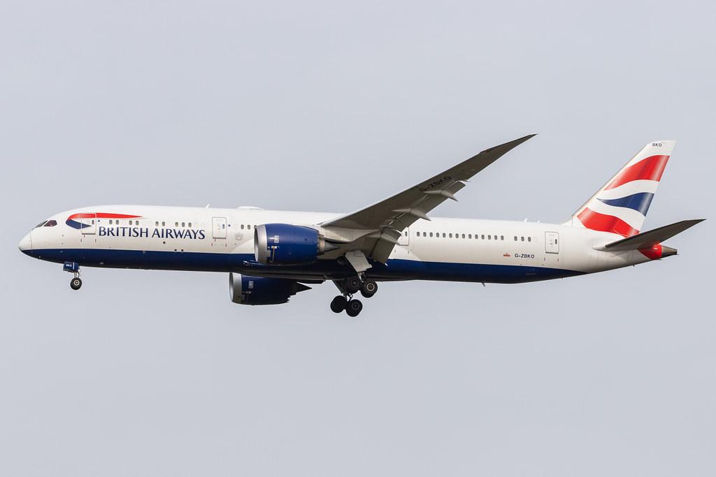 London Heathrow Airport: British Airways (BA / BAW) |  Boeing 787-9 Dreamliner B789 | G-ZBKO | MSN 38631