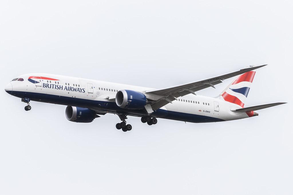 London Heathrow Airport: British Airways (BA / BAW) |  Boeing 787-9 Dreamliner B789 | G-ZBKD | MSN 38618