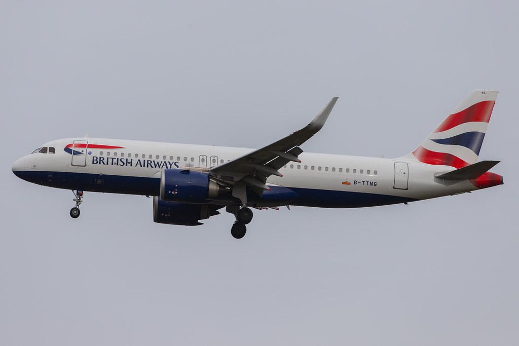 London Heathrow Airport: British Airways (BA / BAW) |  Airbus A320-251N A20N | G-TTNG | MSN 8431