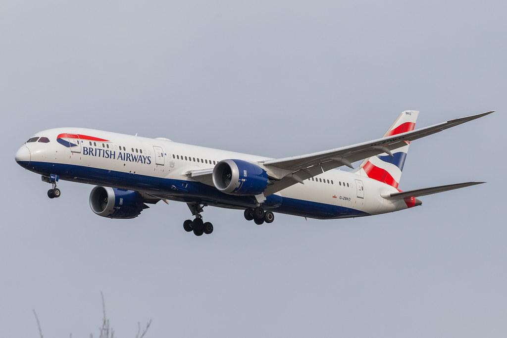 London Heathrow Airport: British Airways (BA / BAW) |  Boeing 787-9 Dreamliner B789 | G-ZBKO | MSN 38631