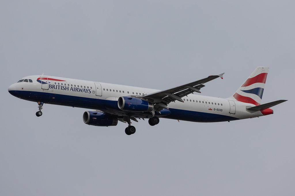London Heathrow Airport: British Airways (BA / BAW) |  Airbus A321-231 A321 | G-EUXD | MSN 2320