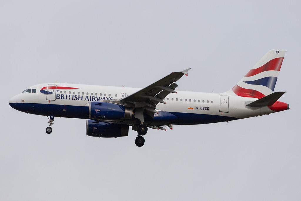 London Heathrow Airport: British Airways (BA / BAW) |  Airbus A319-131 A319 | G-DBCD | MSN 2389