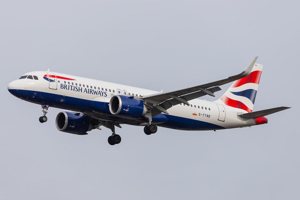 London Heathrow Airport: British Airways (BA / BAW) |  Airbus A320-251N A20N | G-TTNE | MSN 8365