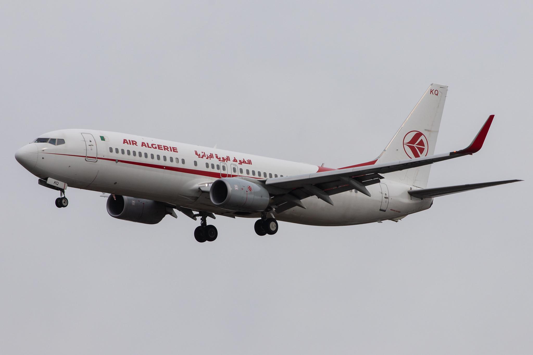 London Heathrow Airport: Air Algerie (AH / DAH) |  Boeing 737-8D6 B738 | 7T-VKQ | MSN 60753