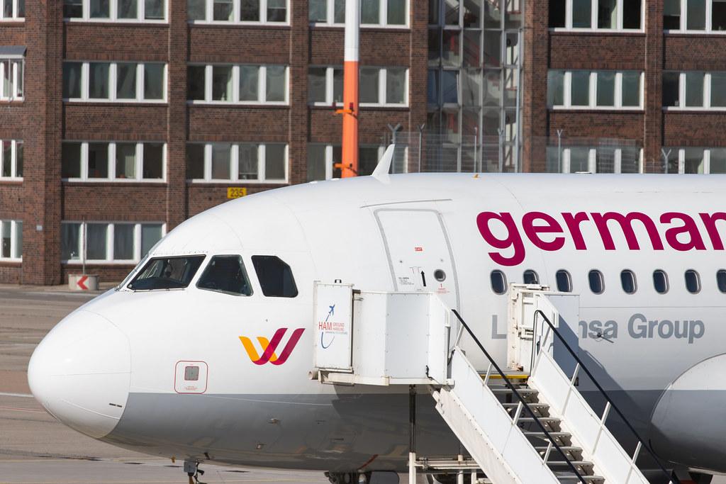 Hamburg Airport: Germanwings Airbus