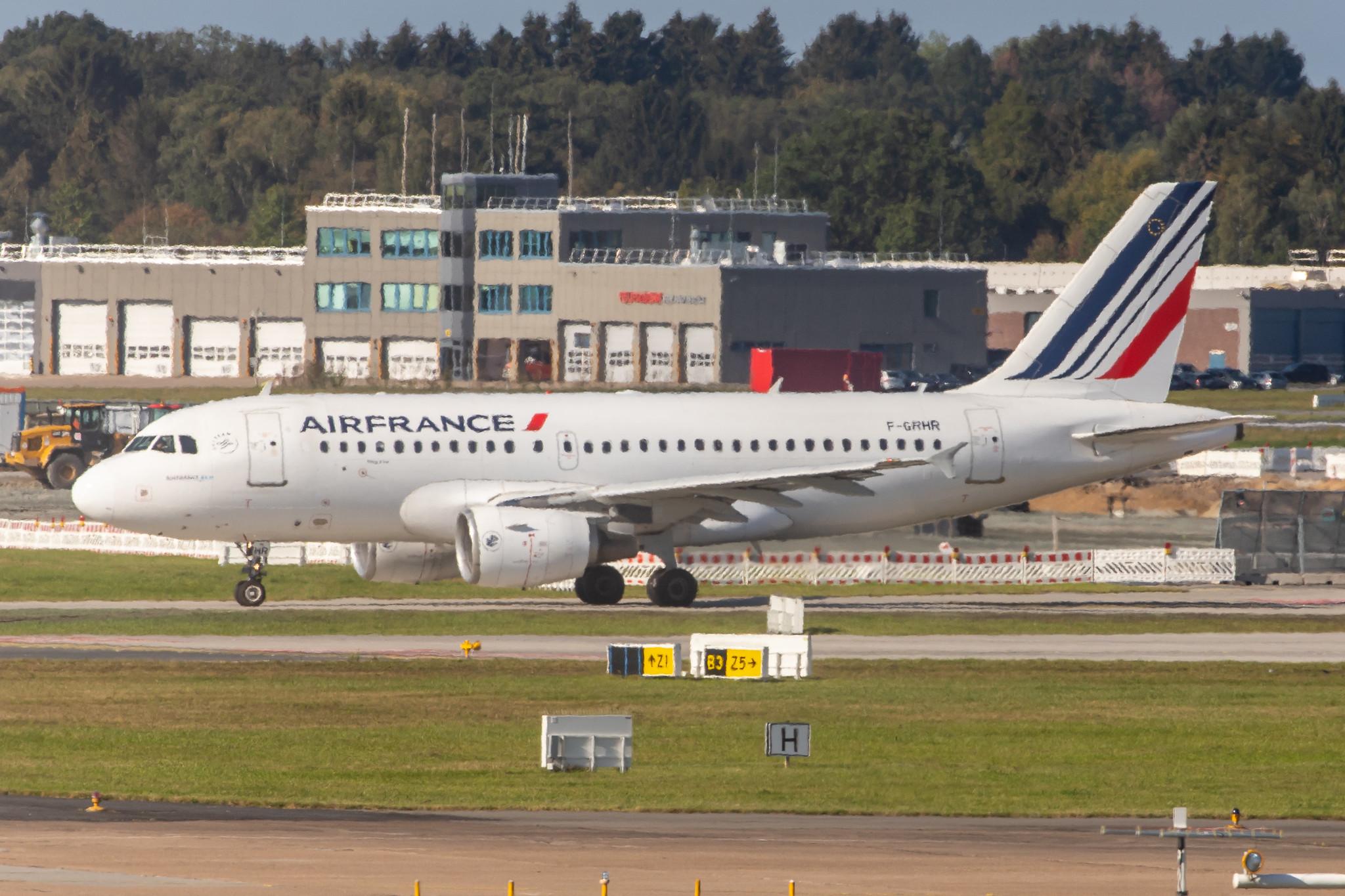 Hamburg Airport: Air France (AF / AFR) |  Airbus A319-111 A319 | F-GRHR | MSN 1415