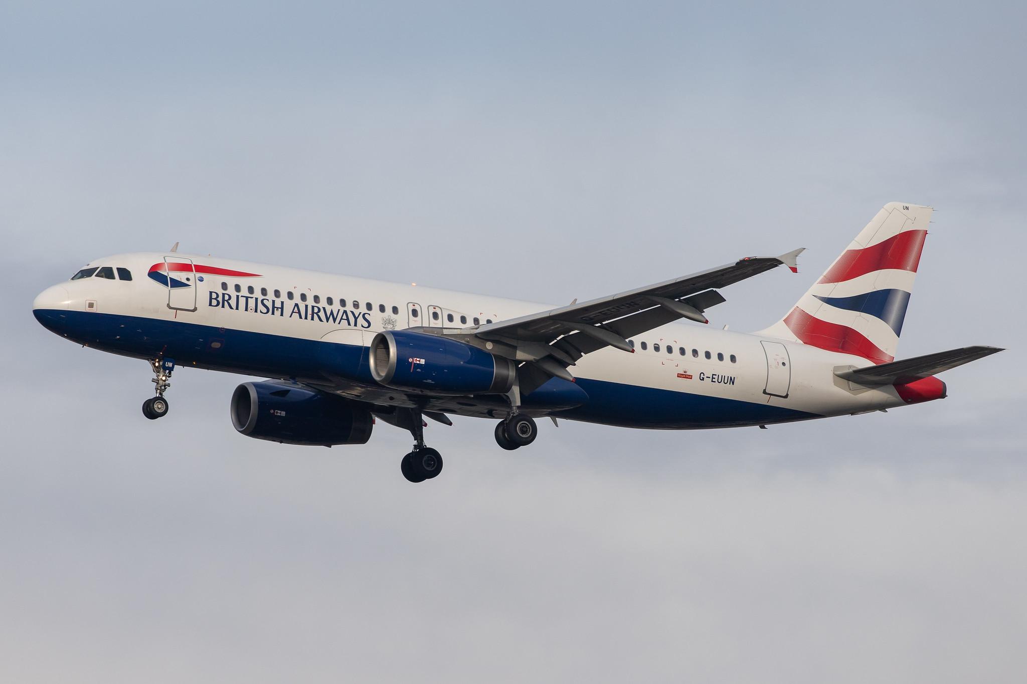 London Heathrow Airport: British Airways (BA / BAW) |  Airbus A320-232 A320 | G-EUUN | MSN 1910