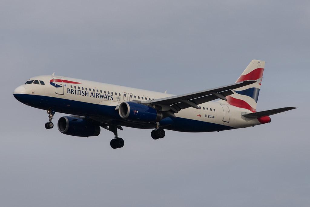London Heathrow Airport: British Airways (BA / BAW) |  Airbus A320-232 A320 | G-EUUK | MSN 1899