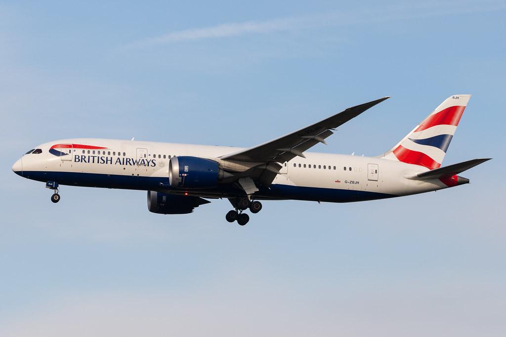 London Heathrow Airport: British Airways (BA / BAW) |  Boeing 787-8 Dreamliner B788 | G-ZBJH | MSN 38615