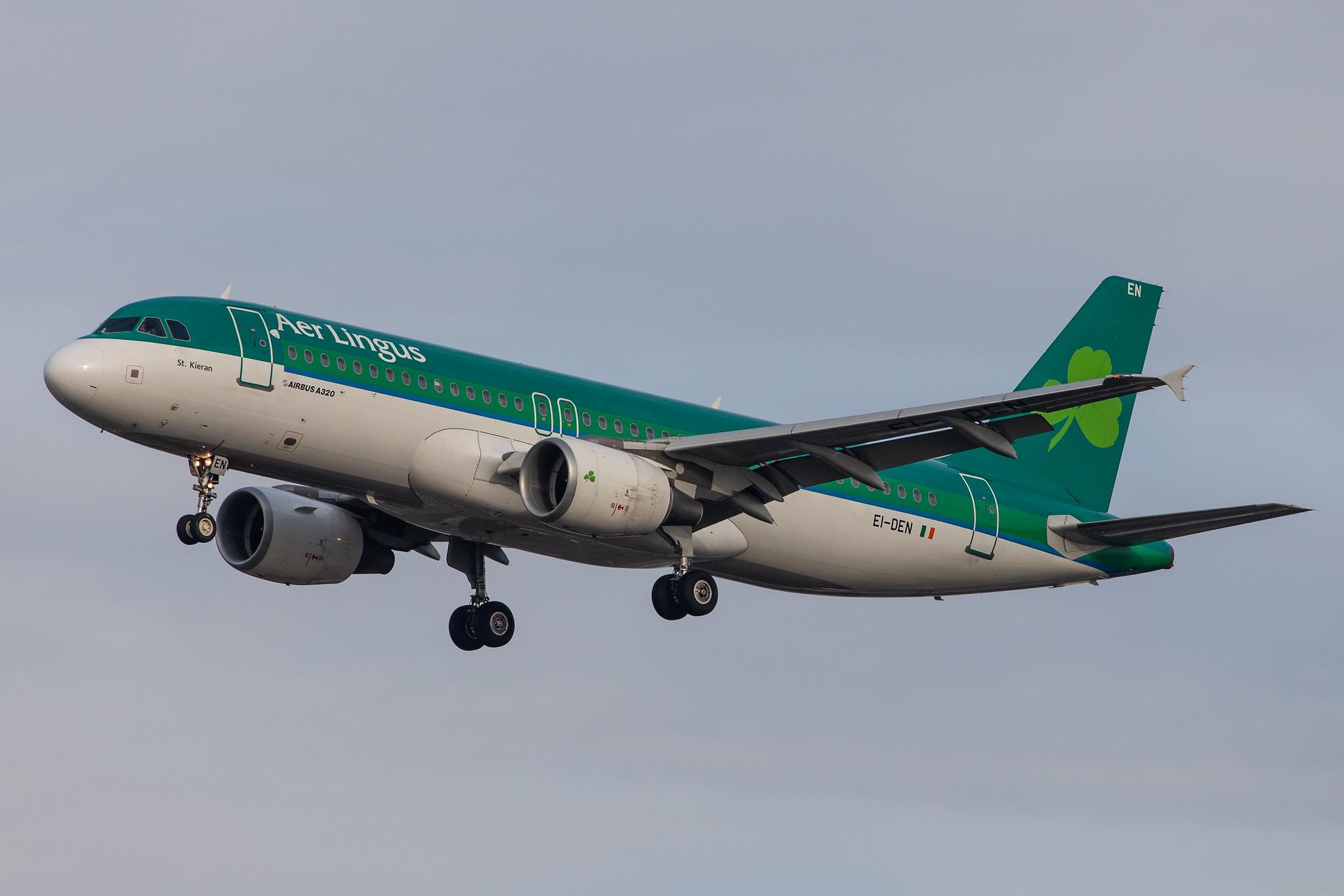 London Heathrow Airport: Aer Lingus (EI / EIN) |  Airbus A320-214 A320 | EI-DEN | MSN 2432